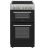 BELLING 50CM FREESTANDING CERAMIC COOKER SILVER | BFSE52DOCSIL
