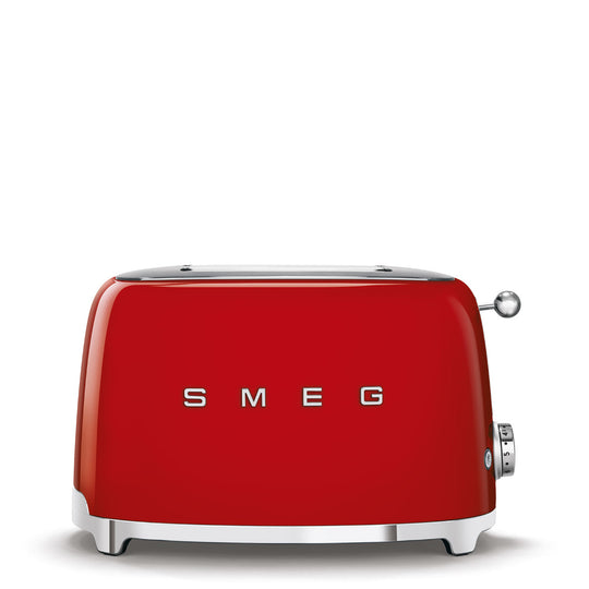 Smeg 50's Retro Style 2 Slice Toaster Red | TSF01RDUK
