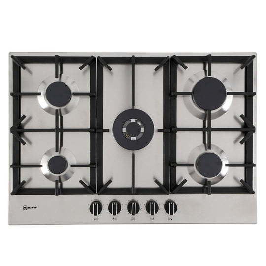 NEFF N70 75CM STAINLESS STEEL NATURAL GAS HOB | T27DS59NO