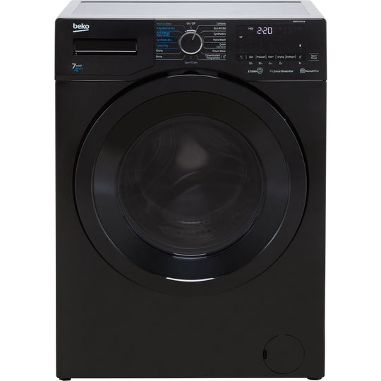 BEKO BLACK FREESTANDING WASHER DRYER 7/4KG |WDER7440421B