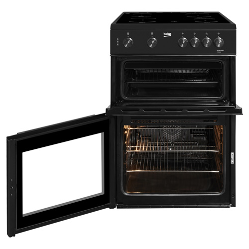 BEKO 60CM  FREESTANDING ELECTRIC COOKER BLACK | KTC611K