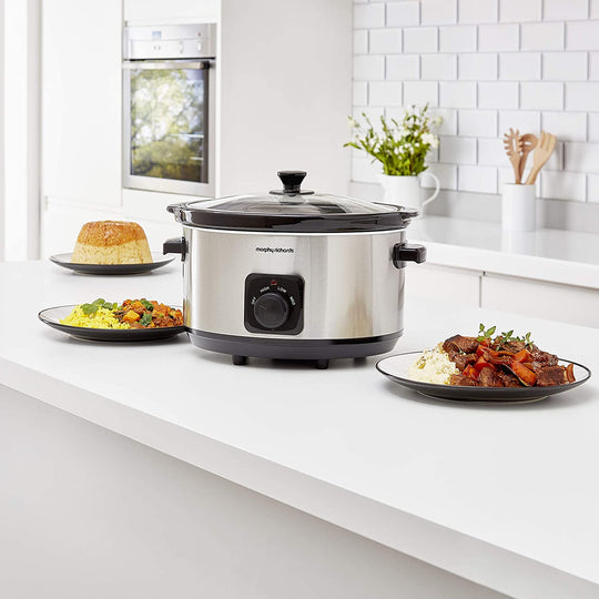 MORPHY RICHARDS 6.5 LTR SLOW COOKER STAINLESS STEEL 461013