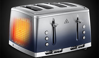 RUSSELL HOBBS ECLIPSE 4 SLICE TOASTER MIDNIGHT BLUE | 25141