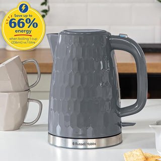 RUSSELL HOBBS HONEYCOMB KETTLE  GREY| 26053