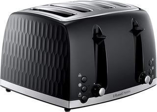 RUSSELL HOBBS 4 SLICE HONEYCOMB TOASTER BLACK | 26071