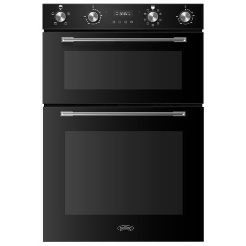 BELLING BUILT IN MULTI FUNCTION DOUBLE OVEN BLACK | BI904MFBK