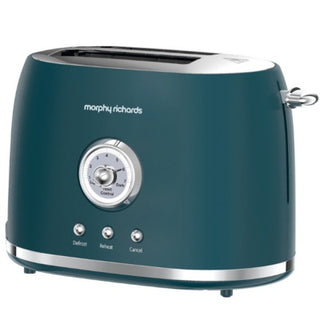 MORPHY RICHARDS 2 SLICE TOASTER TEAL GREEN/STEEL| 980601 | SALE DEAL!
