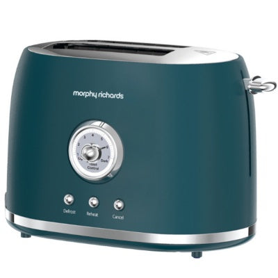 MORPHY RICHARDS 2 SLICE TOASTER TEAL GREEN/STEEL| 980601 | SALE DEAL!