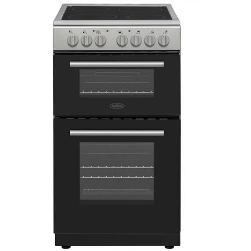 BELLING 50CM FREESTANDING CERAMIC COOKER SILVER | BFSE52DOCSIL