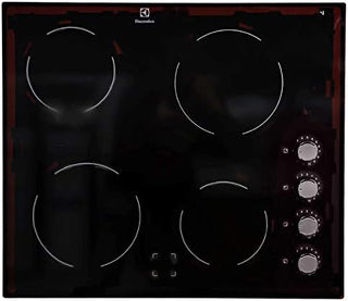 ELECTROLUX 60CM BUILT IN CERAMIC HOB BLACK | EHF6140FOK