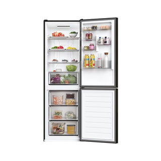 HOOVER FROST FREE FREESTANDING FRIDGE FREEZER BLACK| HOCE4T618EBK