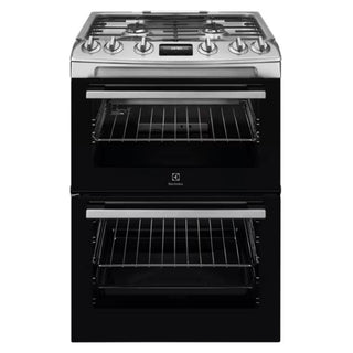 ELECTROLUX FREESTANDING  DOUBLE OVEN GAS COOKER STAINLESS STEEL| LKG615110X