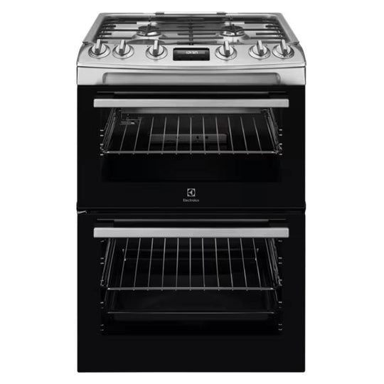 ELECTROLUX FREESTANDING  DOUBLE OVEN GAS COOKER STAINLESS STEEL| LKG615110X