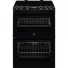ELECTROLUX 55CM FREESTANDING DOUBLE OVEN ELECTRIC COOKER BLACK | LKR555100B