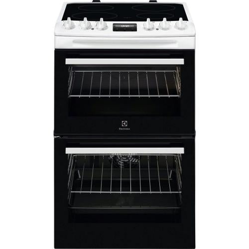 ELECTROLUX FREESTANDING 55CM DOUBLE OVEN ELECTRIC COOKER | LKR555100W