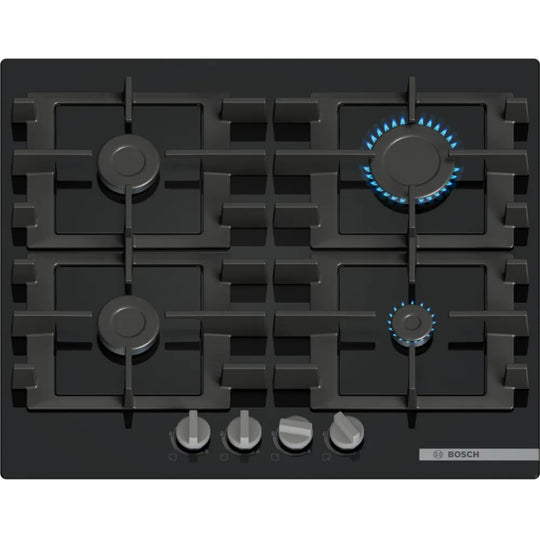 BOSCH SERIES 4 60CM GAS HOB TEMPERED GLASS BLACK| PNP6B6K40| SALE DEAL!