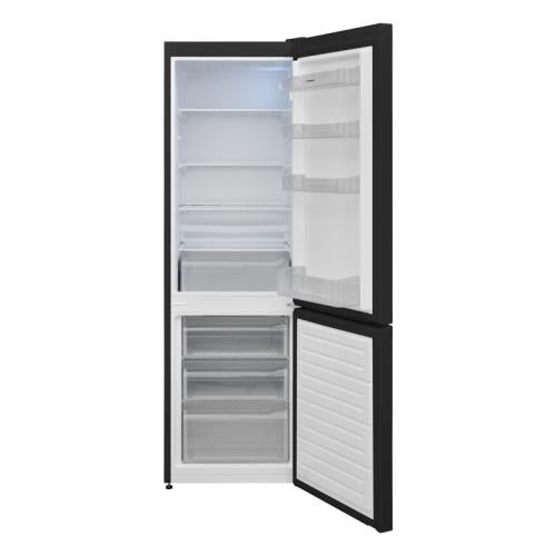 NORDMENDE LOW FROST FREESTANDING FRIDGE FREEZER BLACK | RFF60405BL