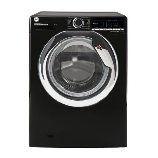 HOOVER 9KG  WASHING MACHINE BLACK / SILVER DOOR - H3WS495TACBE/-80|SALE DEAL!