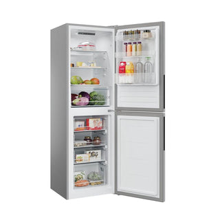 HOOVER FREESTANDING 50/50 FRIDGE FREEZER SILVER- HVT3CLECKIHS