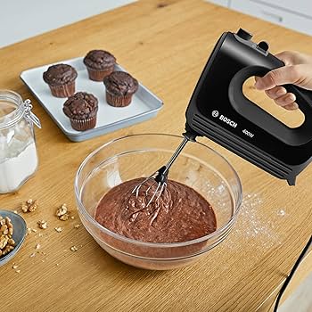 BOSCH HAND MIXER 400W BLACK/BRUSHED STEEL| MFQ2420BGB