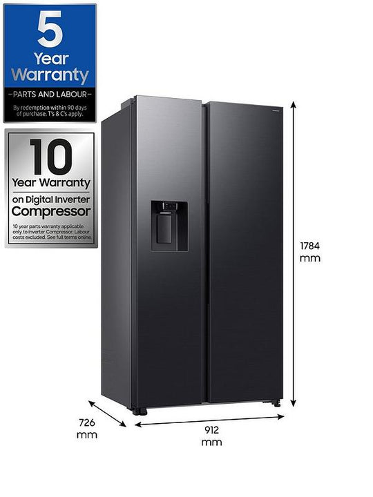 SAMSUNG SERIES 6 AMERICAN FRIDGE FREEZER BLACK| RS70F64KEFEU|