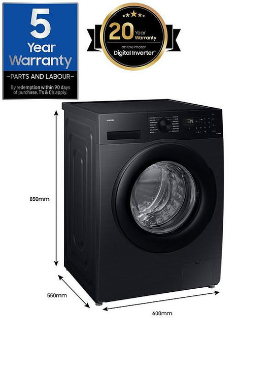 WW80CGC04DABEU- SAMSUNG SERIES 5 8KG WASHING MACHINE BLACK| SALE DEAL!
