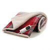 IMETEC DELUX THROW TARTAN WHITE SHERPA | 16739