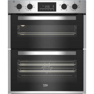 BEKO INTEGRATED BUILT UNDER DOUBLE OVEN STAINLESS STEEL| BBTF26300X