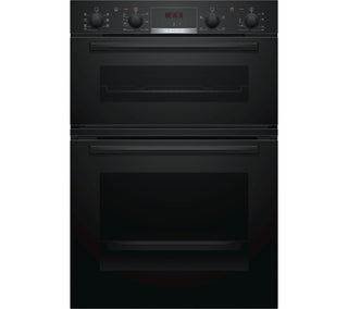 BOSCH SERIE 4 BUILT IN DOUBLE OVEN BLACK MBS533BBOB