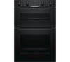 BOSCH SERIE 4 BUILT IN DOUBLE OVEN BLACK MBS533BBOB